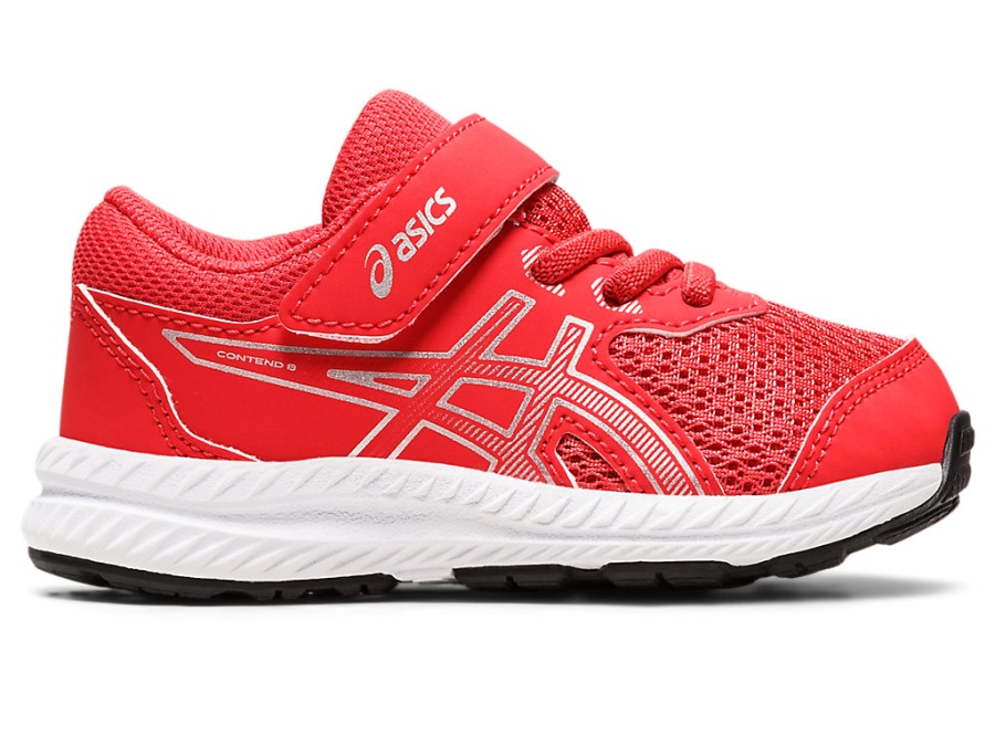 Asics CONTEND 8 TS Red Alert-Pure Silver