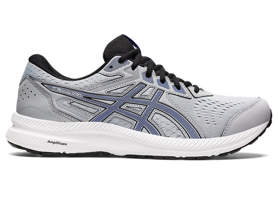 Asics GEL-CONTEND 8 (4E EXTRA WIDE) Piedmont Grey-Asics Blue