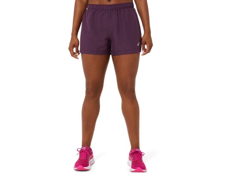 Asics ICON 4 INCH SHORT Deep Plum-Fuchsia Red