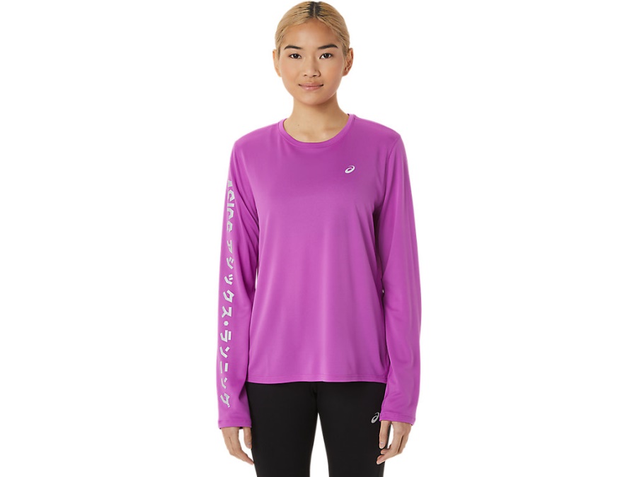 Asics Orchid KATAKANA LONG SLEEVED TOP