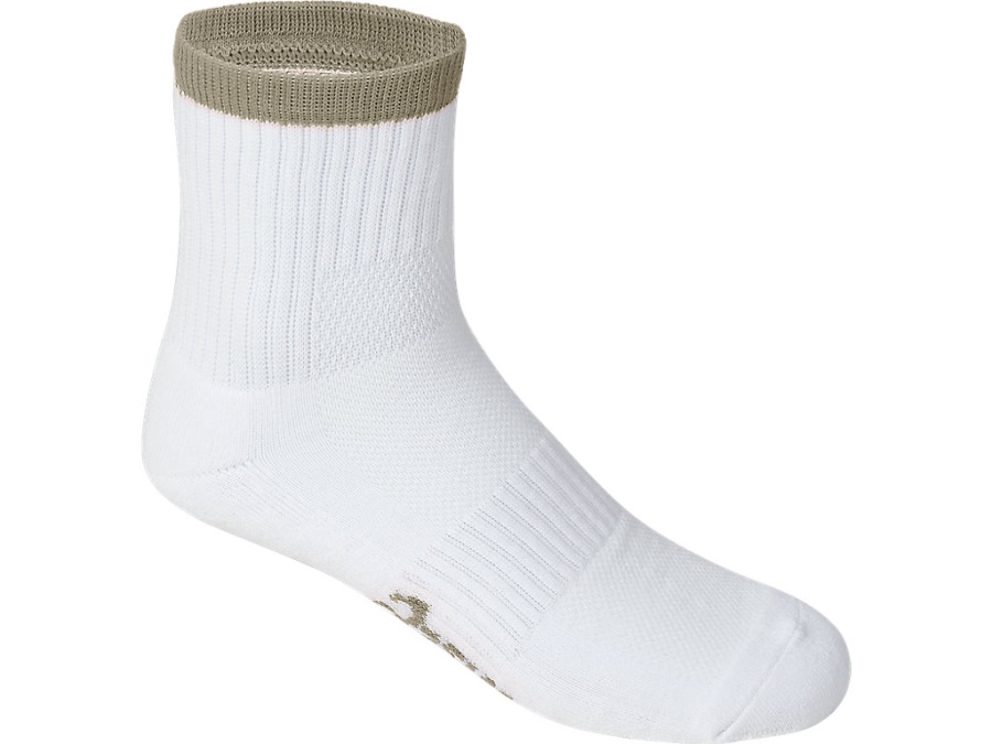 Asics PACE QTR SOCK Brilliant White-Piedmont Grey