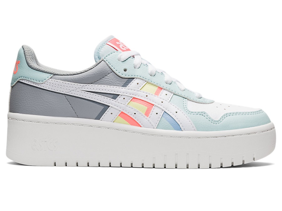 Asics White-Aqua Angel JAPAN S PLATFORM (DETAIL MANIPULATION)