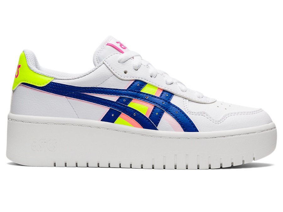 Asics White-Asics Blue JAPAN S PLATFORM (DETAIL MANIPULATION)
