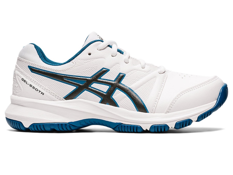 Asics White-Gunmetal GEL-550TR GS