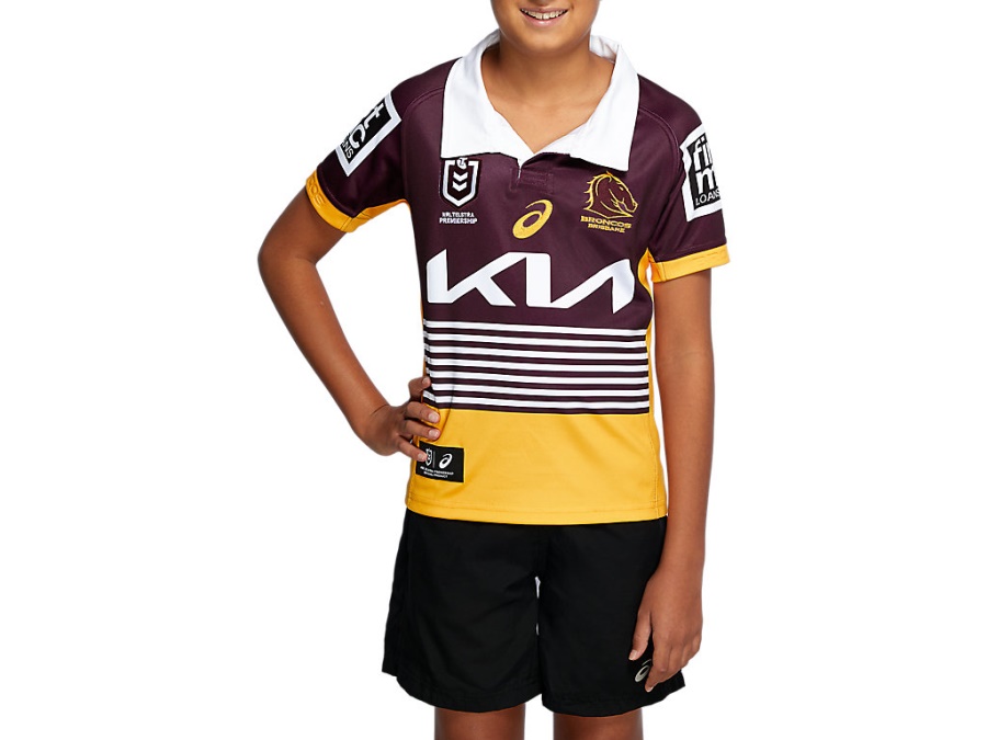 BRISBANE BRONCOS REPLICA ALTERNATE JERSEY YOUTH Rich Gold Asics