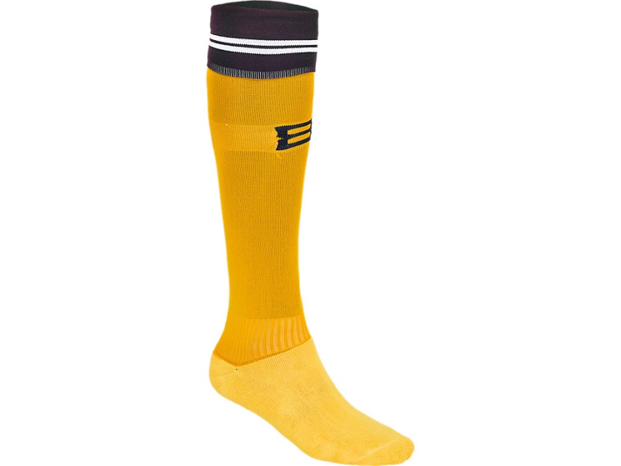 BRISBANE BRONCOS REPLICA HOME SOCK Rich Gold Asics