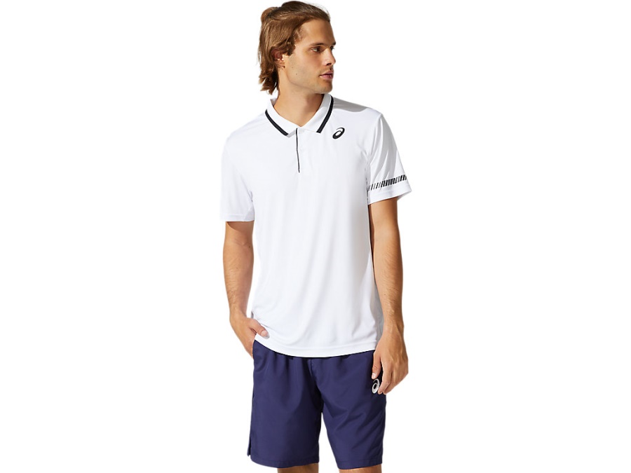 COURT POLO SHIRT Brilliant White Asics