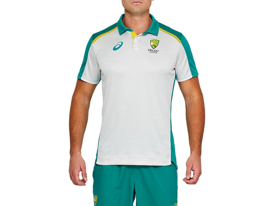 CRICKET AUSTRALIA SHORT SLEEVED TRAINING SHIRT Polar Shade Asics