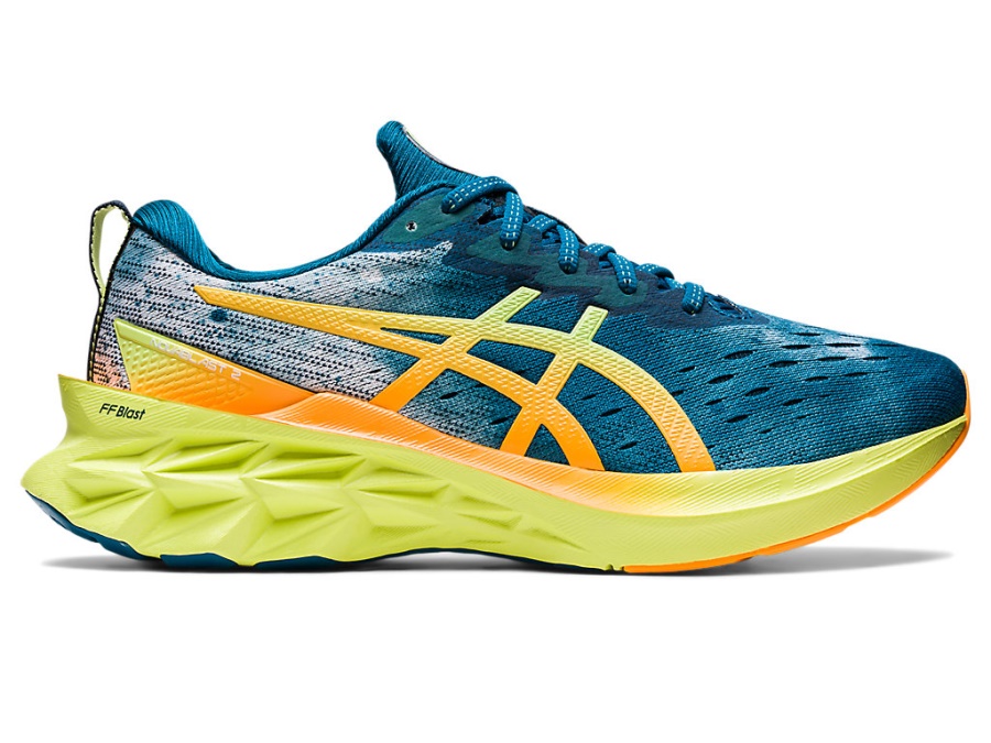 NOVABLAST 2 Deep Sea Teal-Glow Yellow Asics