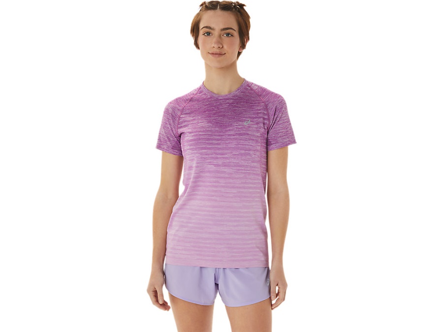 SEAMLESS SHORT SLEEVED TOP Orchid-Lavender Glow Asics